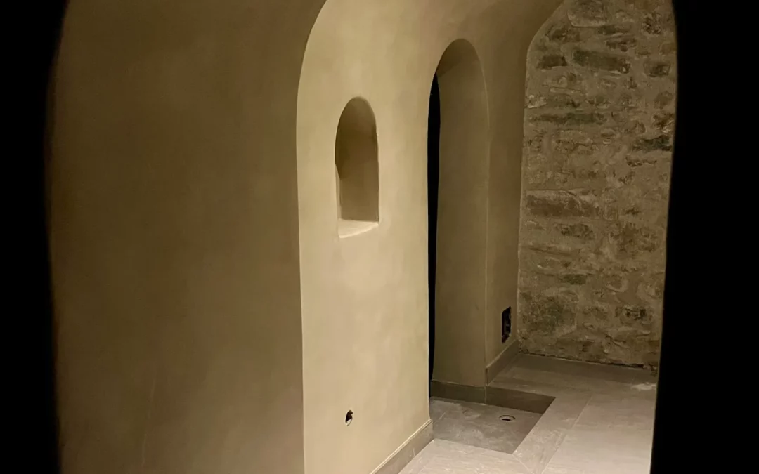Béton ciré dans un spa à Serre Chevalier