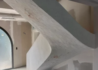 Escalier à voûte sarrasine en brique et béton ciré à Hossegor – photo 12 – RB Bâtiment