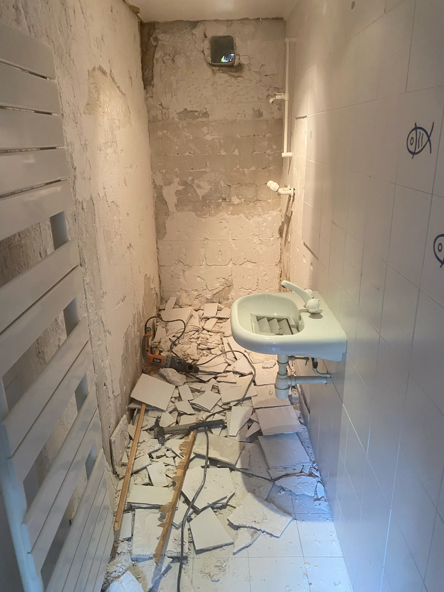 Projet de rénovation de salle de bain à Marseille. – avant