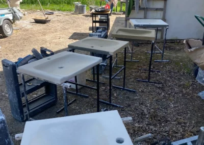 Vasque sur mesure en béton allégé finition béton ciré – photo 6 – RB Bâtiment